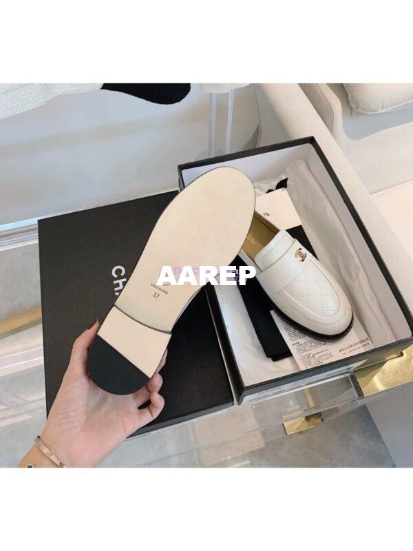 Replica Chanel New Loafers Lambskin White G36436 9