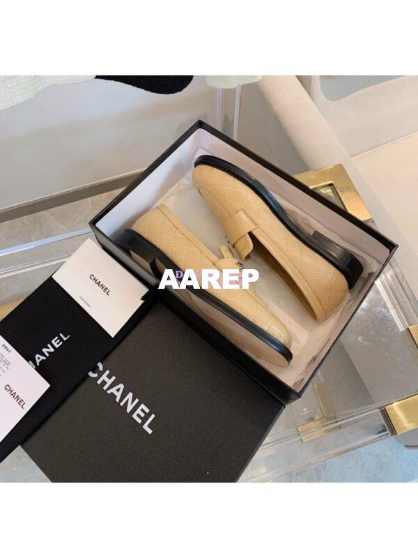 Replica Chanel New Loafers Lambskin Beige G36436 3