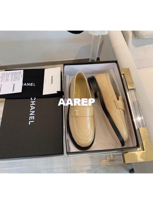 Replica Chanel New Loafers Lambskin Beige G36436 4