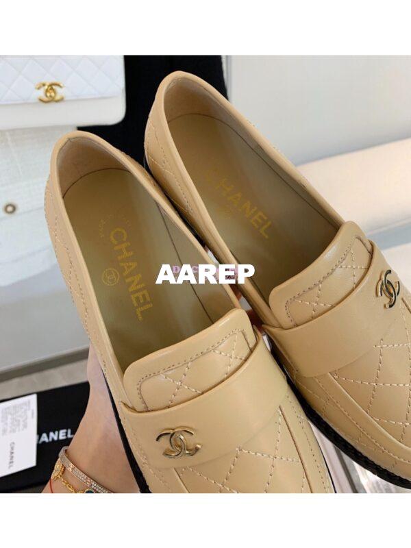 Replica Chanel New Loafers Lambskin Beige G36436 6