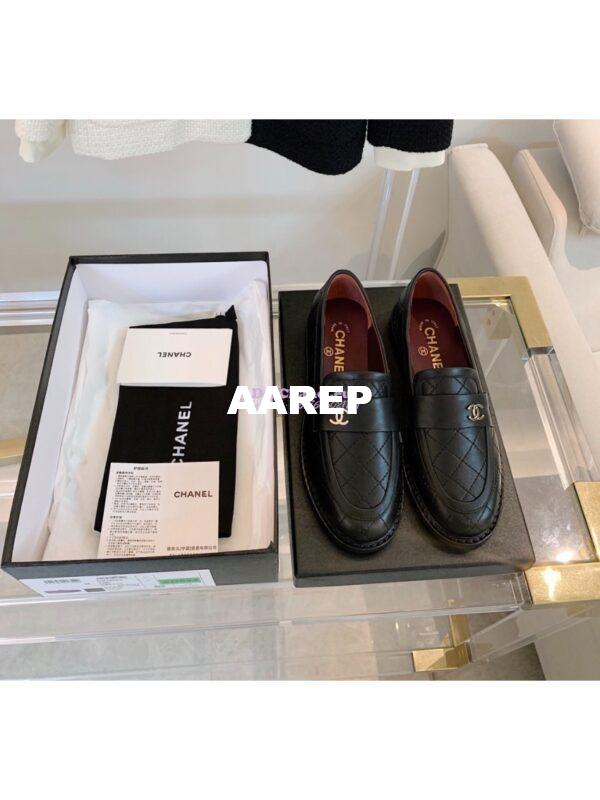 Replica Chanel New Loafers Lambskin Black G36436
