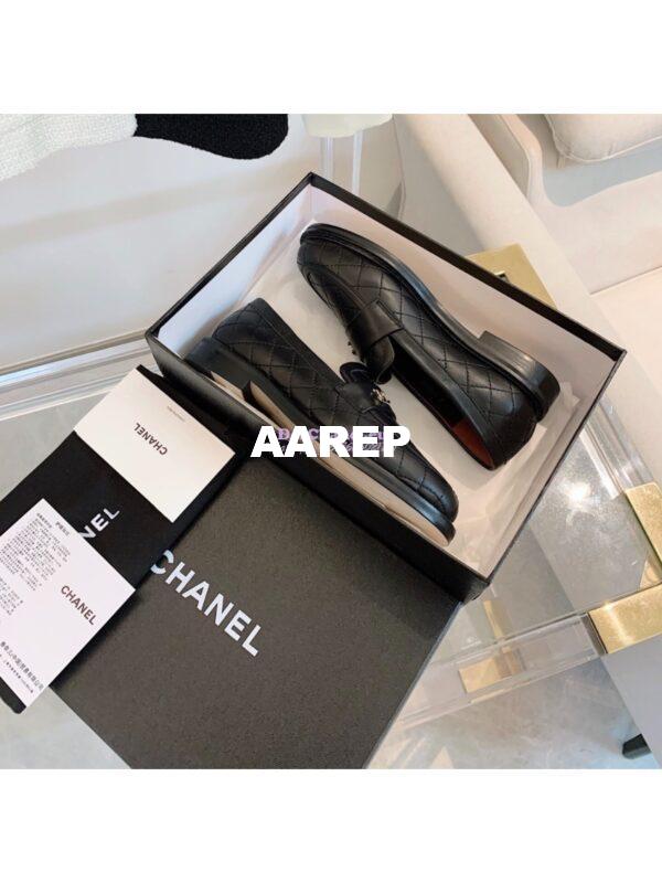 Replica Chanel New Loafers Lambskin Black G36436 3