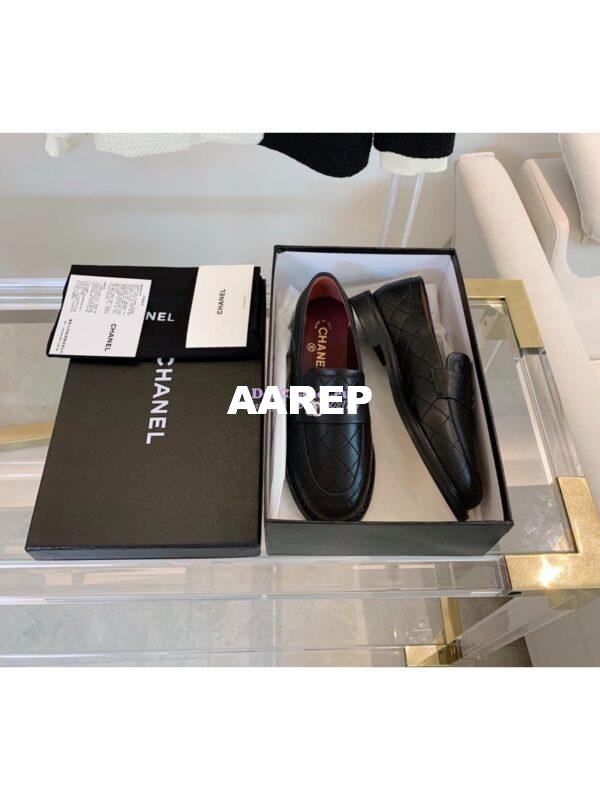 Replica Chanel New Loafers Lambskin Black G36436 5