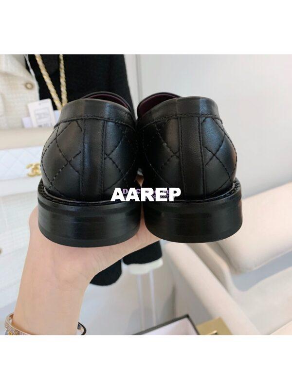 Replica Chanel New Loafers Lambskin Black G36436 7