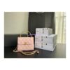 Replica Chanel Clutch With Chain in Lambskin with Enamel Handle AP2944 Bordeaux Red 2