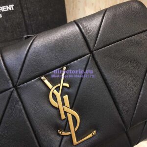 Replica YSL Saint Laurent Jamie Chain Wallet "Carré Rive Gauche " In Lambskin Black 2