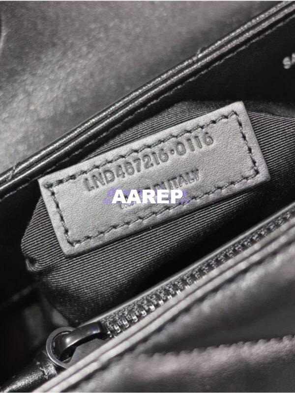 Replica YSL Saint Laurent Medium Loulou Bag In Black "Y" Matelassé Leather 459749 Black Hardware 16