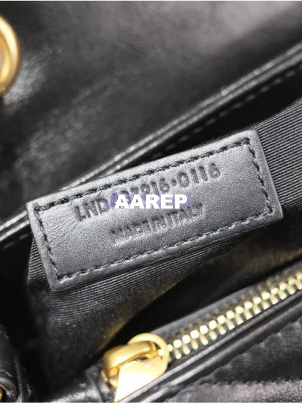 Replica YSL Saint Laurent Medium Loulou Bag In Black "Y" Matelassé Leather 459749 Gold Hardware 15