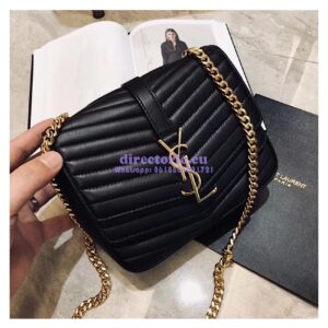 Replica YSL Saint Laurent Sulpice Small In Matelassé Leather Black