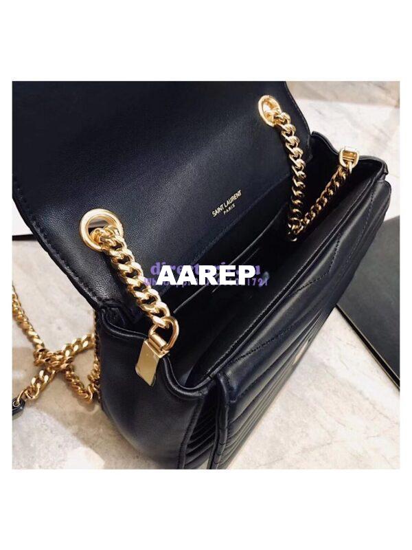 Replica YSL Saint Laurent Sulpice Small In Matelassé Leather Black 9