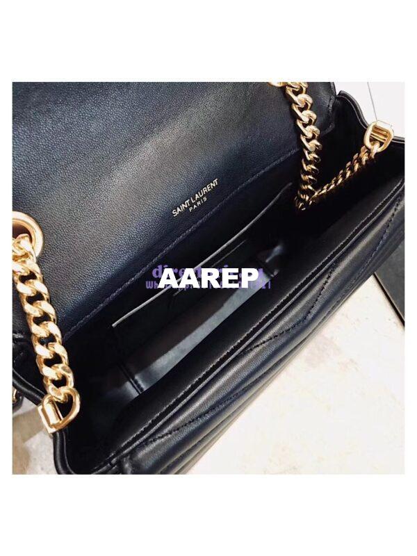 Replica YSL Saint Laurent Sulpice Small In Matelassé Leather Black 10