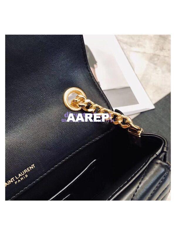 Replica YSL Saint Laurent Sulpice Small In Matelassé Leather Black 12
