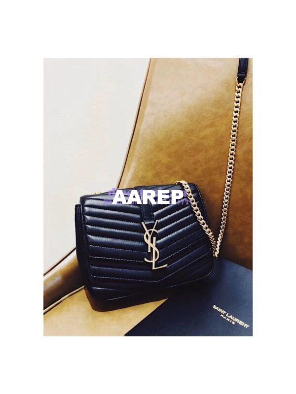 Replica YSL Saint Laurent Sulpice Small In Matelassé Leather Black 14