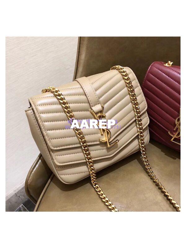 Replica YSL Saint Laurent Sulpice Small In Matelassé Leather Beige 3