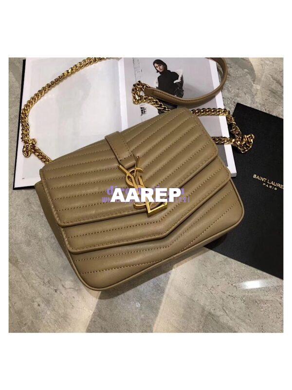 Replica YSL Saint Laurent Sulpice Small In Matelassé Leather Beige 4