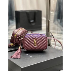 Replica YSL Saint Laurent Lou Belt Bag In Quilted Leather Red