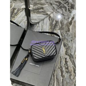 Replica YSL Saint Laurent Lou Belt Bag In Quilted Leather Black