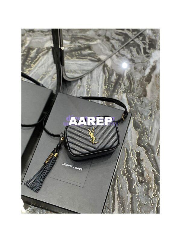 Replica YSL Saint Laurent Lou Belt Bag In Quilted Leather Black 3