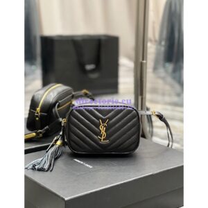 Replica YSL Saint Laurent Lou Belt Bag In Quilted Leather Black 2
