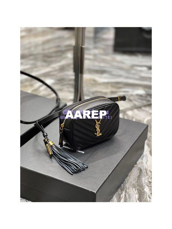 Replica YSL Saint Laurent Lou Belt Bag In Quilted Leather Black 5