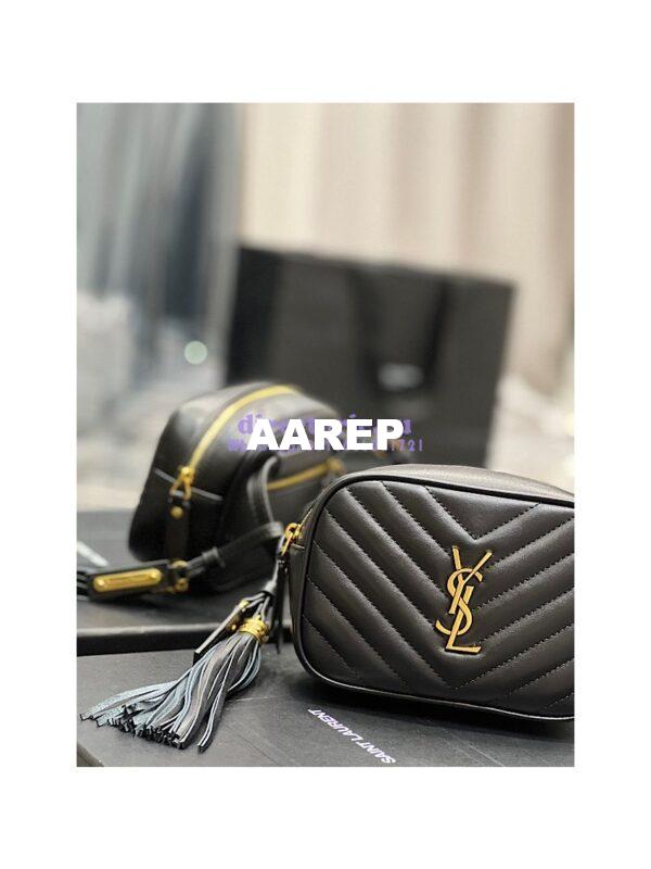 Replica YSL Saint Laurent Lou Belt Bag In Quilted Leather Black 6
