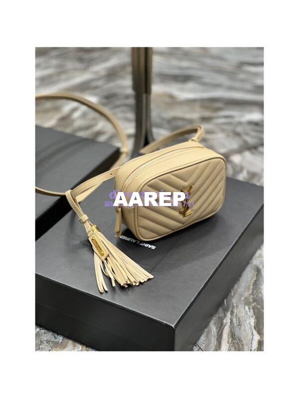 Replica YSL Saint Laurent Lou Belt Bag In Quilted Leather Nude 5