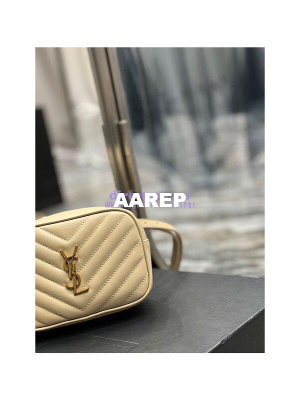 Replica YSL Saint Laurent Lou Belt Bag In Quilted Leather Nude 6