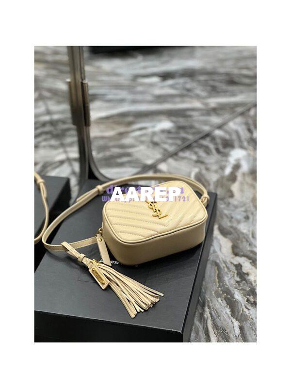 Replica YSL Saint Laurent Lou Belt Bag In Quilted Leather Nude 7
