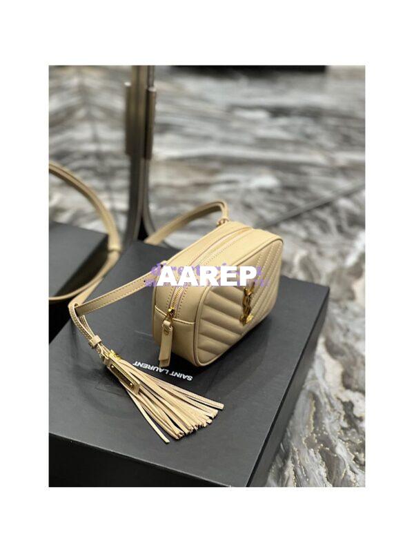 Replica YSL Saint Laurent Lou Belt Bag In Quilted Leather Nude 8