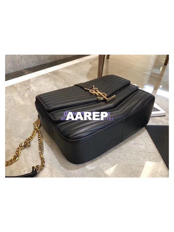 Replica YSL Saint Laurent Sulpice Medium In Matelassé Leather Black 5