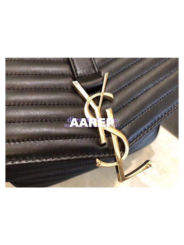 Replica YSL Saint Laurent Sulpice Medium In Matelassé Leather Black 6
