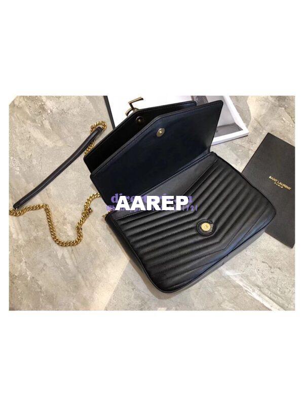 Replica YSL Saint Laurent Sulpice Medium In Matelassé Leather Black 7