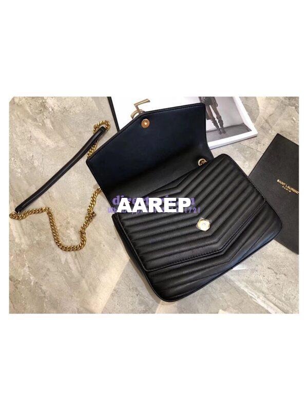Replica YSL Saint Laurent Sulpice Medium In Matelassé Leather Black 8