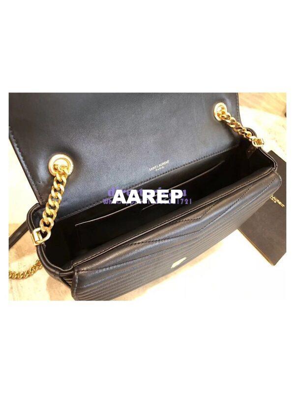 Replica YSL Saint Laurent Sulpice Medium In Matelassé Leather Black 9