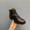Replica Chanel Gold Letter Ankle Strap Goatskin w Grossgrain 20mm G02819v Black