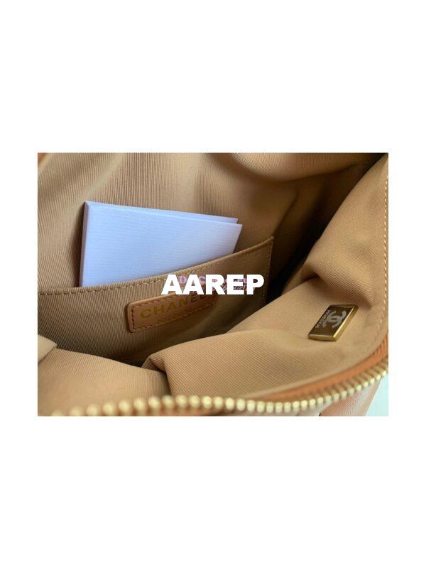 Replica Chanel Hobo Bag in Lambskin AS3487 Caramel 11