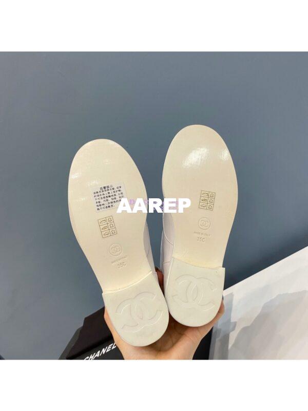 Replica Chanel Lace-Ups Lambskin & Calfskin G34954 White 10