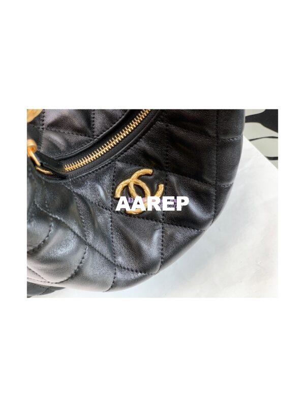 Replica Chanel Hobo Bag in Lambskin AS3487 Black 3