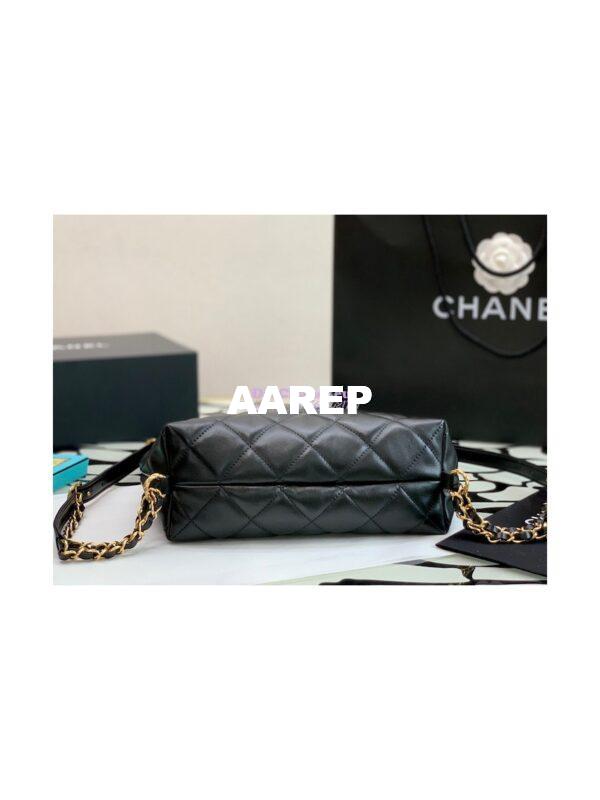 Replica Chanel Hobo Bag in Lambskin AS3487 Black 6