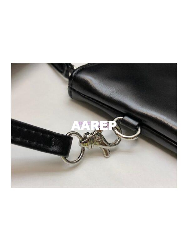 Replica Chanel 22 Handbag Shiny Calfskin & Black Metal AS3260 AS3261 All Black 14