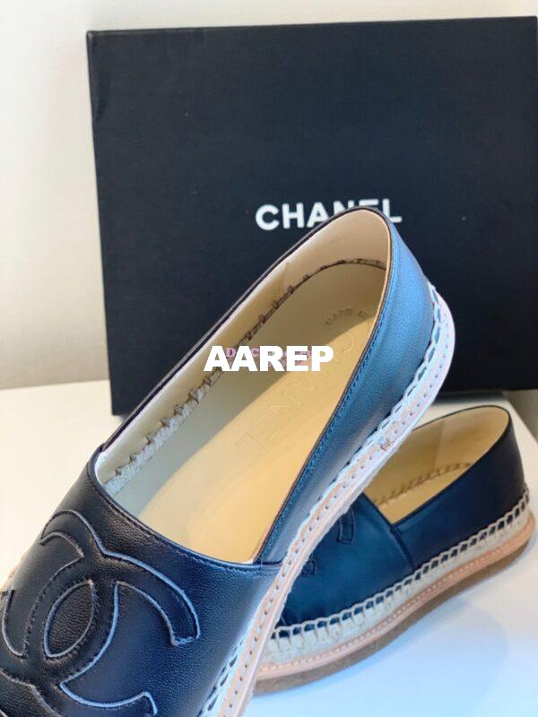 Replica Chanel Espadrilles Lambskin G29762 Black 3
