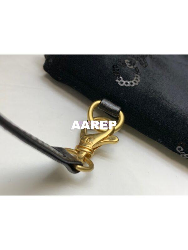Replica Chanel 22 Handbag Velvet, Sequins with Gold Metal AS3260 AS3261 Black 8
