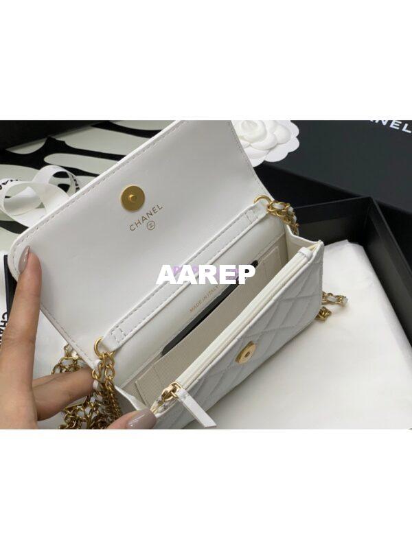Replica Chanel Clutch With Chain AP2929 in Lambskin White (Limited Edition) 9