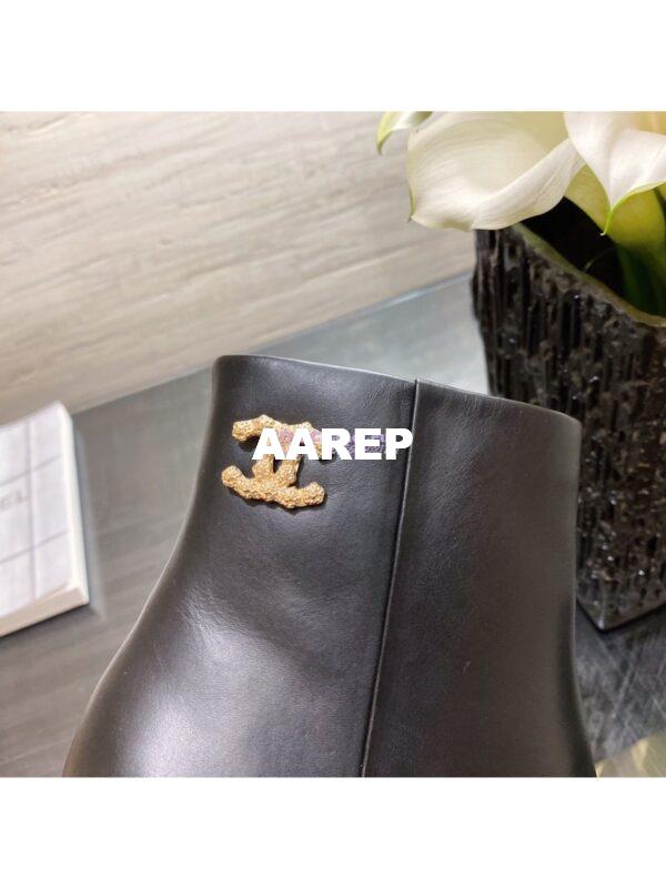 Replica Chanel Ankle Boots Calfskin G36307 Black 9