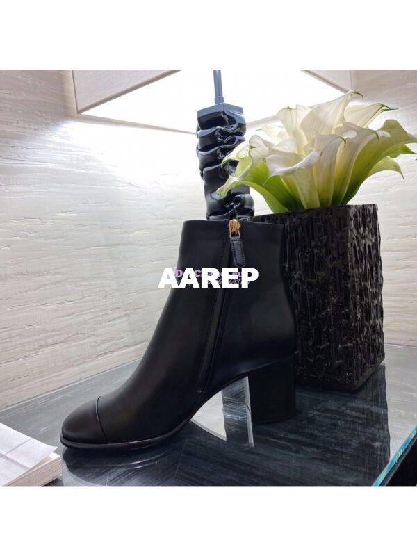 Replica Chanel Ankle Boots Calfskin G36307 Black 10