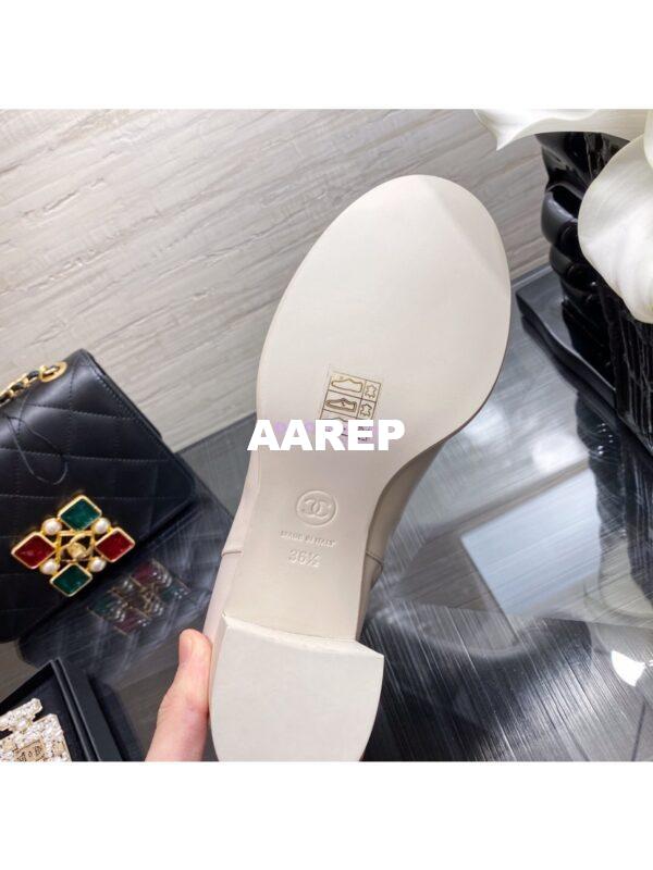 Replica Chanel Ankle Boots Calfskin G36307 Cream 11