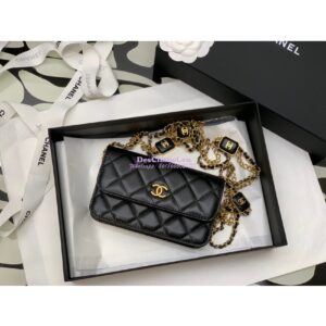 Replica Chanel Clutch With Chain AP2929 in Lambskin Black (Limited Edition) 2