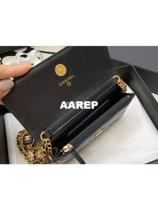 Replica Chanel Clutch With Chain AP2929 in Lambskin Black (Limited Edition) 10