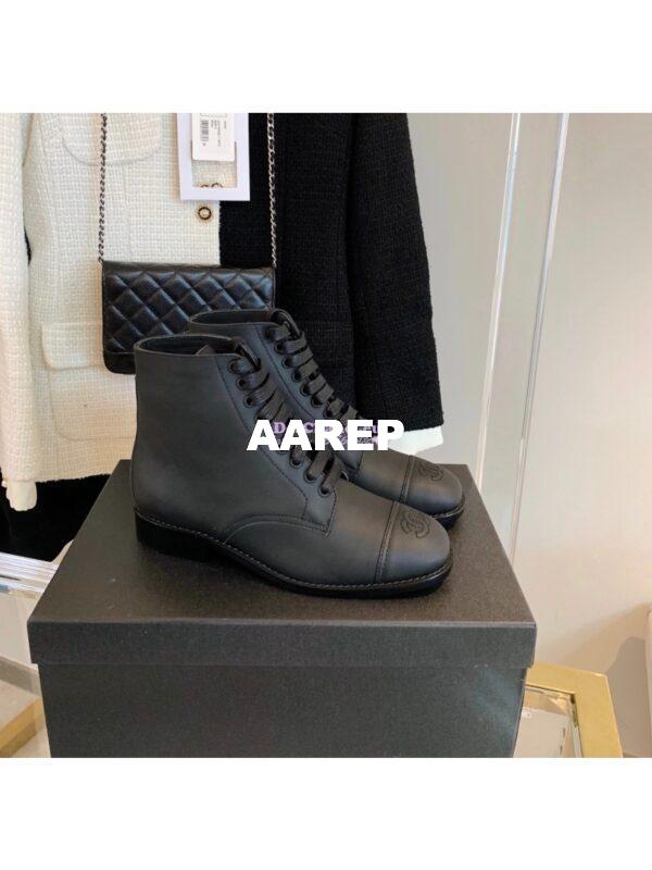 Replica Chanel Calfskin Ankle Boots G38311 Black