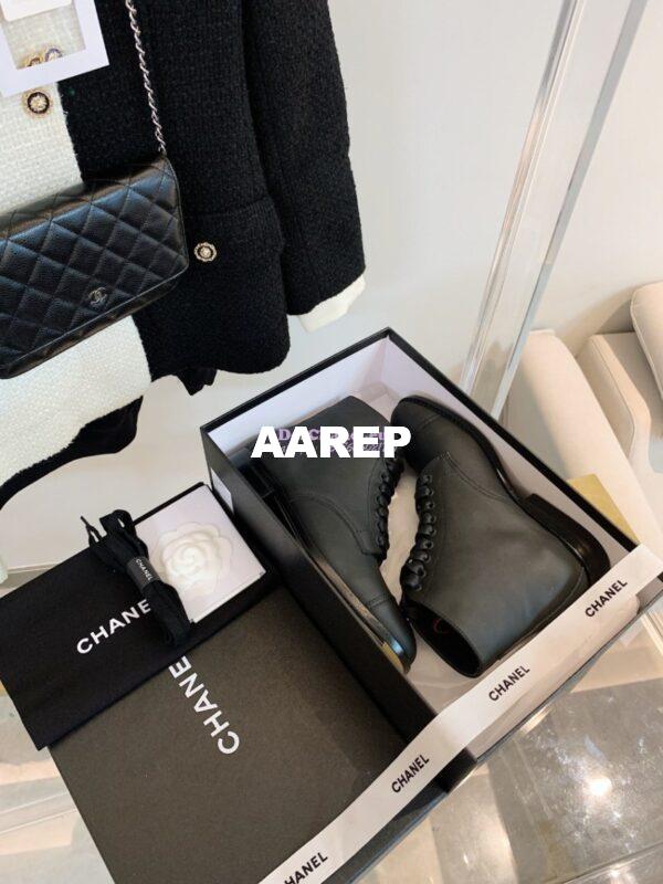Replica Chanel Calfskin Ankle Boots G38311 Black 4